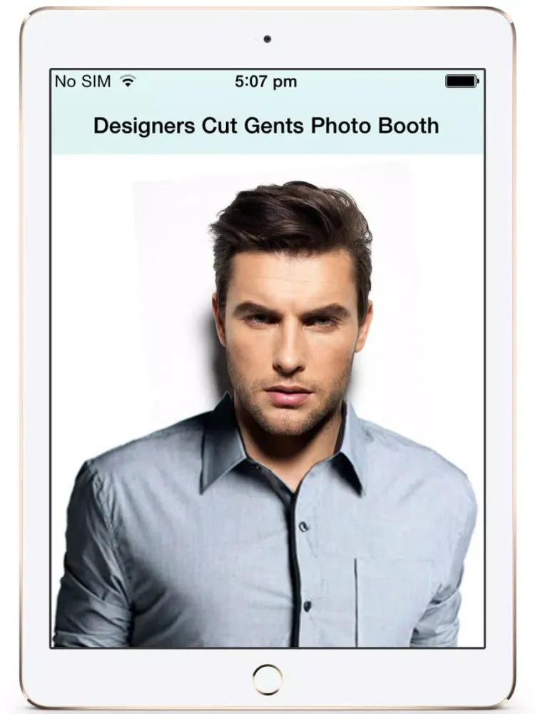 Designer Cut Gents Photo Booth iPad 應用截圖