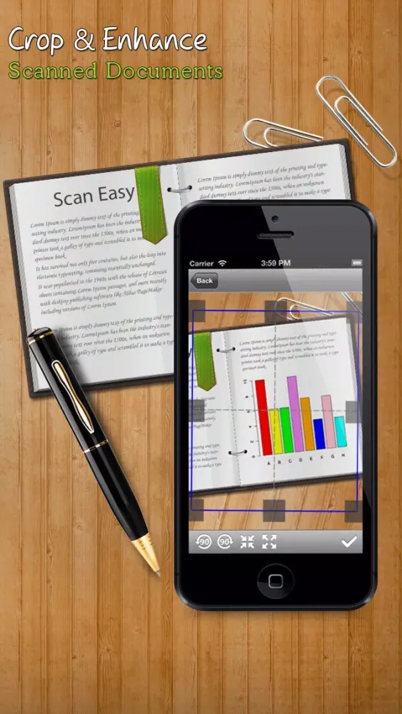 Captures d'écran de Camera Scanner app - Portable Camera Scanner app for instant multi-page document scan !