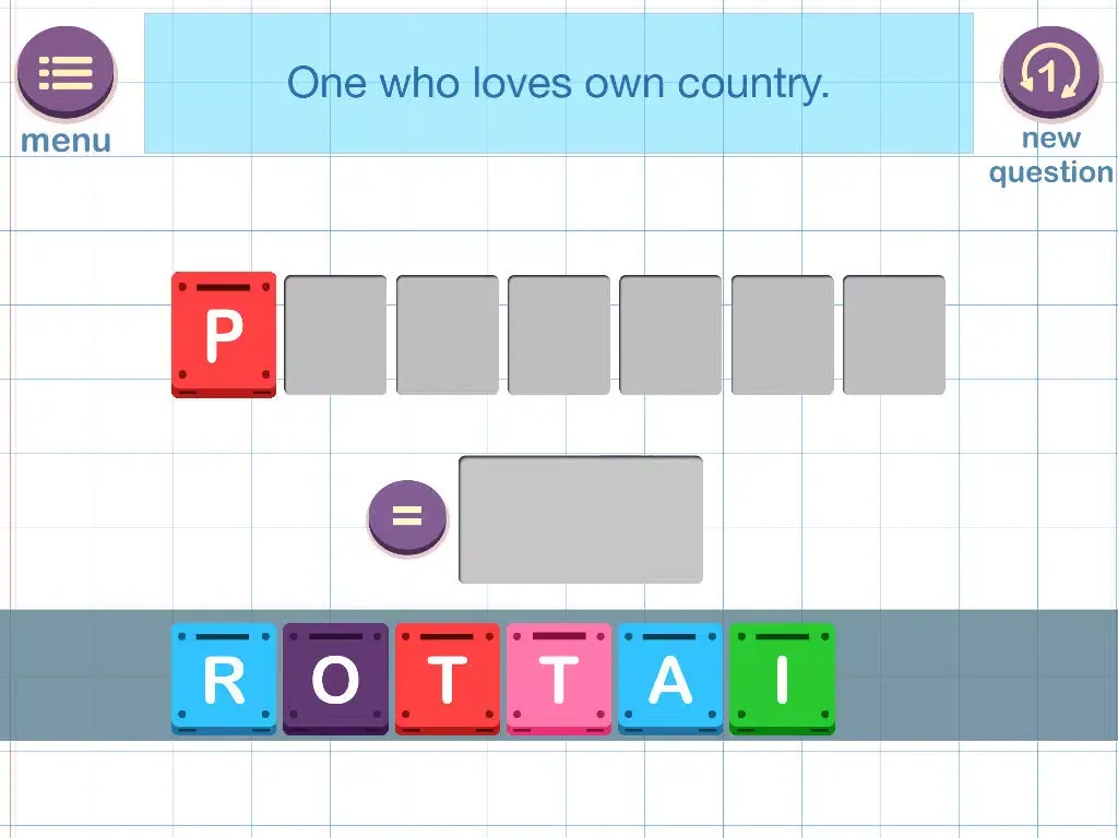 Capturas de tela do One Word Substitution - Learn with Fun iPad 