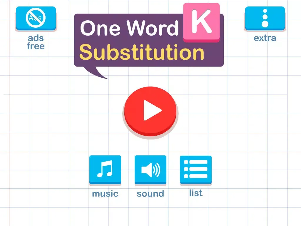 Capturas de tela do One Word Substitution - Learn with Fun iPad 