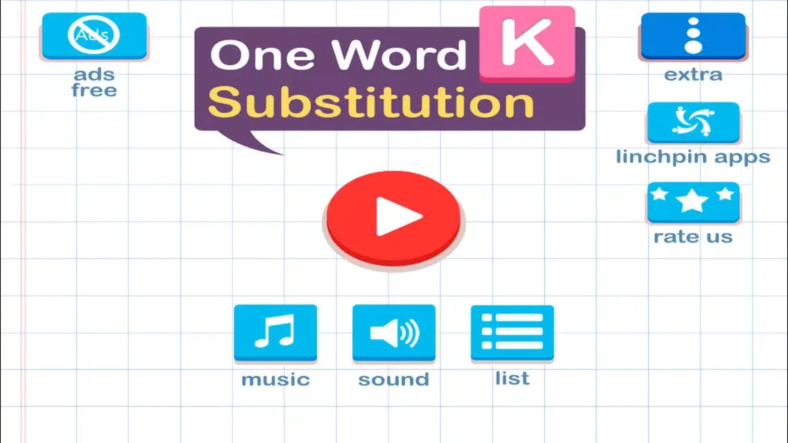 Capturas de tela do One Word Substitution - Learn with Fun