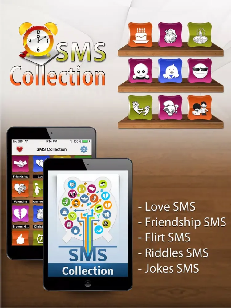 SMS Collection with Social Sharing -- 2013 Christmas Edition Catalog to express your feelings precisely with your loved ones ! iPad  Screenshots