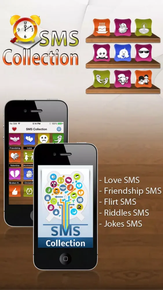 SMS Collection with Social Sharing -- 2013 Christmas Edition Catalog to express your feelings precisely with your loved ones ! Screenshots