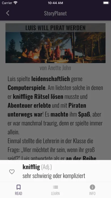 Capturas de pantalla de StoryPlanet Deutsch