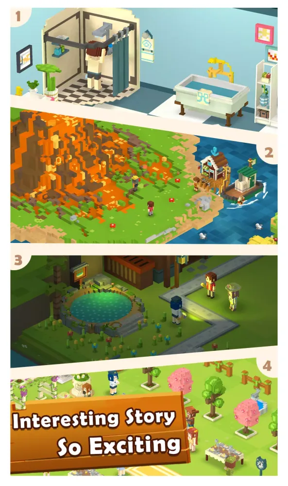 Screenshot di Voxel Farm Island-Dream Island
