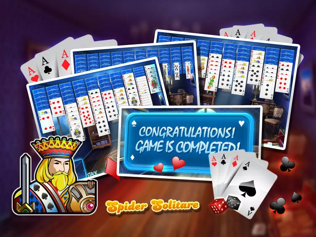 Spider Solitare Blitz HD-Free Classic iPad  スクリーンショット
