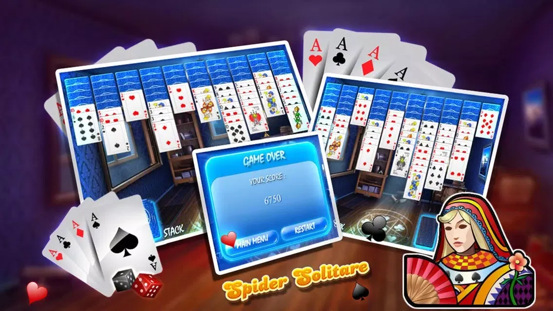 Spider Solitare Blitz HD-Free Classic スクリーンショット