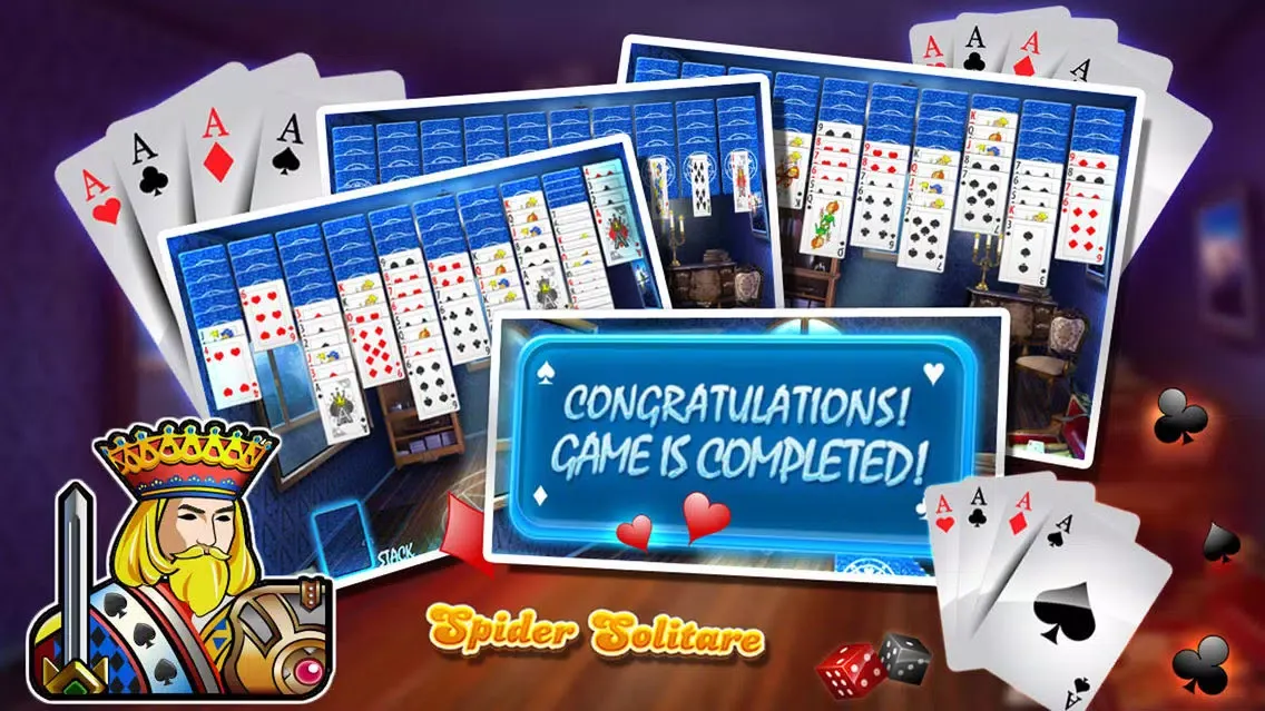 Spider Solitare Blitz HD-Free Classic スクリーンショット