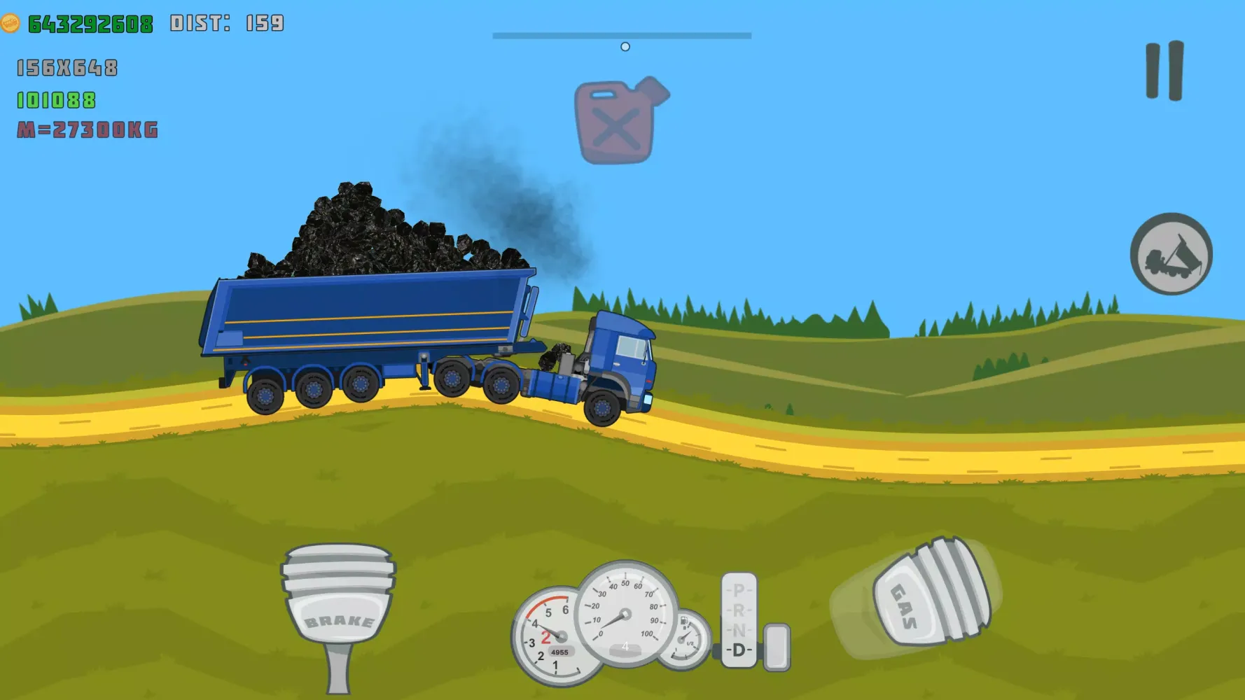 Tangkapan skrin Trucker - Overloaded Trucks