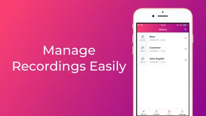 Capturas de pantalla de Auto call recorder record app