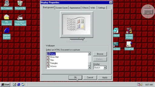 Capturas de pantalla de Win 98 Simulator