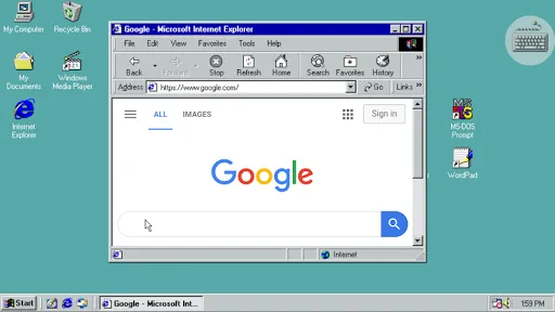 Capturas de pantalla de Win 98 Simulator