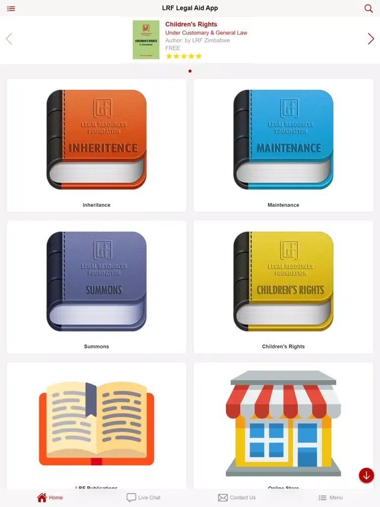 Скриншоты LRF Legal Aid App iPad 