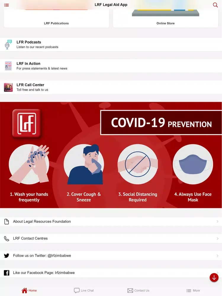 Скриншоты LRF Legal Aid App iPad 