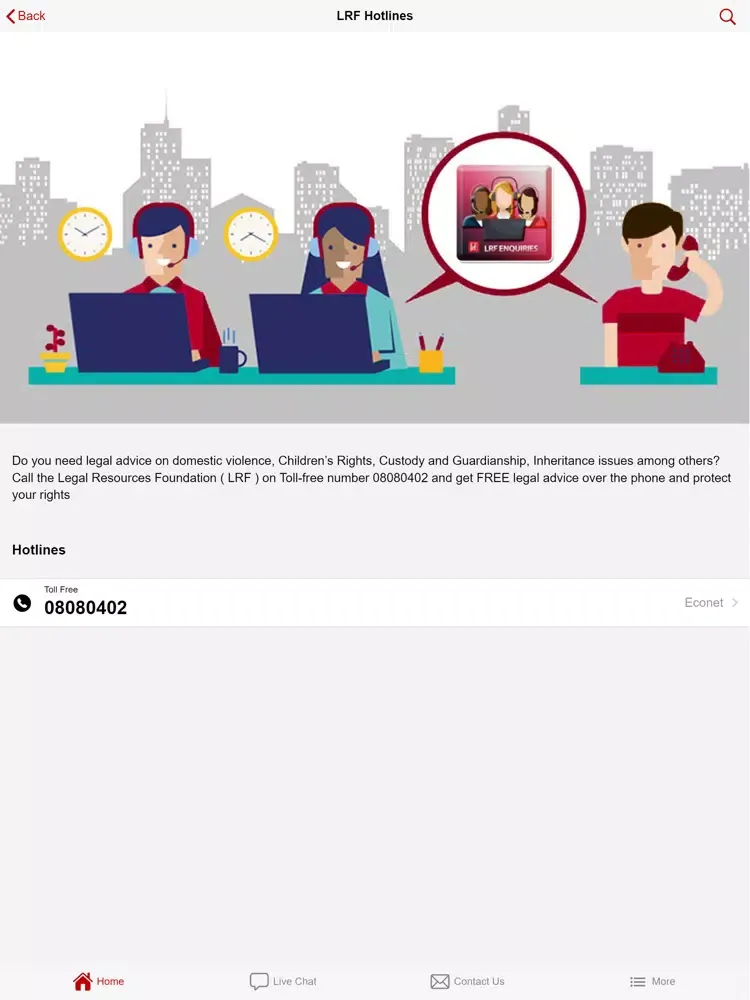Скриншоты LRF Legal Aid App iPad 