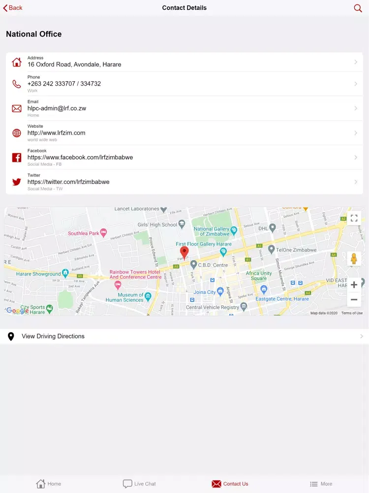 Скриншоты LRF Legal Aid App iPad 