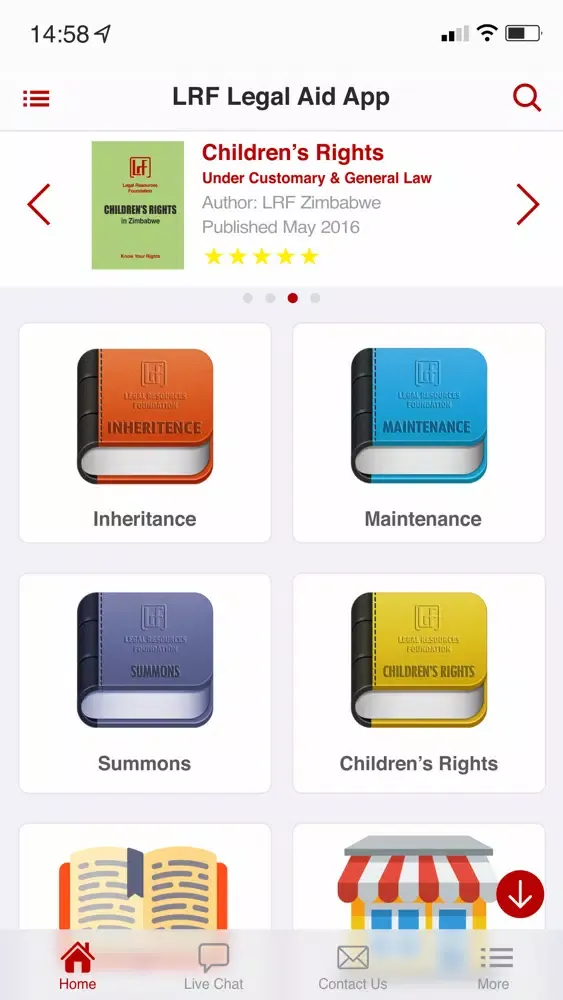 Скриншоты LRF Legal Aid App
