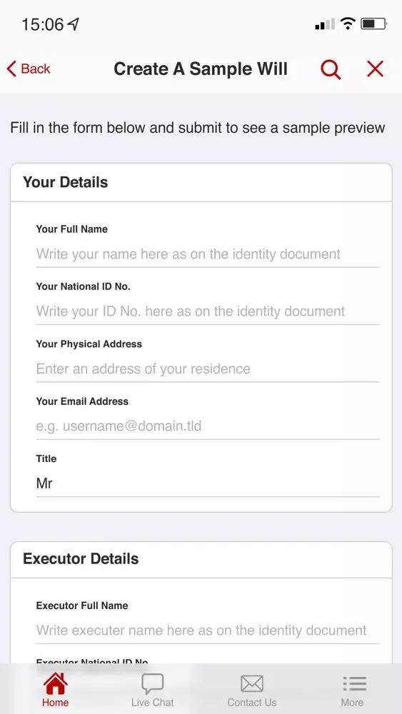 Скриншоты LRF Legal Aid App
