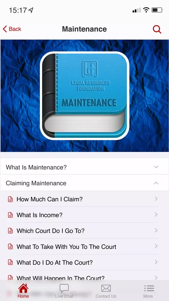 Скриншоты LRF Legal Aid App