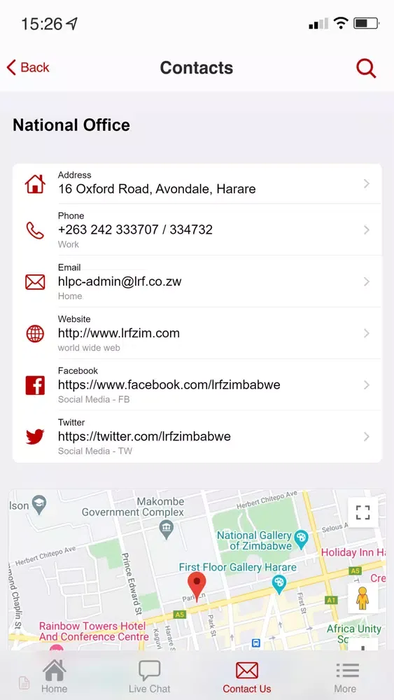 Скриншоты LRF Legal Aid App