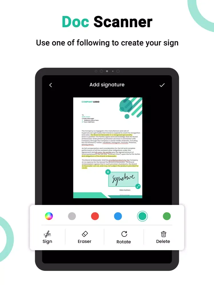 Capturas de tela do Camera Scanner - Doc Scanner iPad 