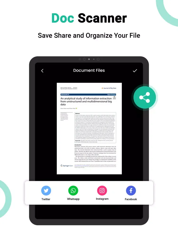 Capturas de tela do Camera Scanner - Doc Scanner iPad 