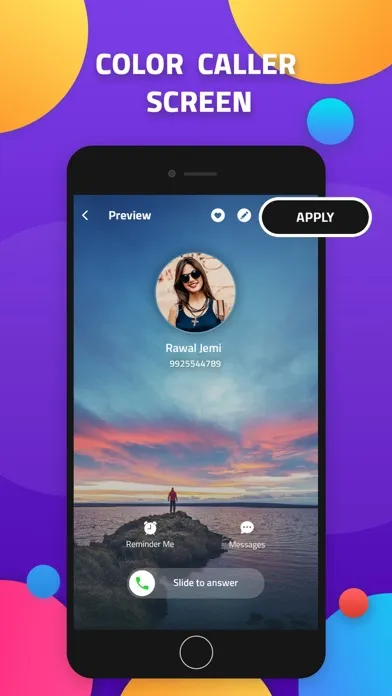 Screenshot di Color Call - Color call screen