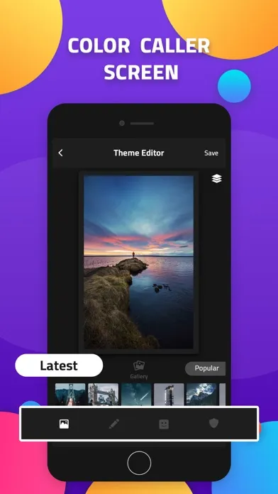 Screenshot di Color Call - Color call screen