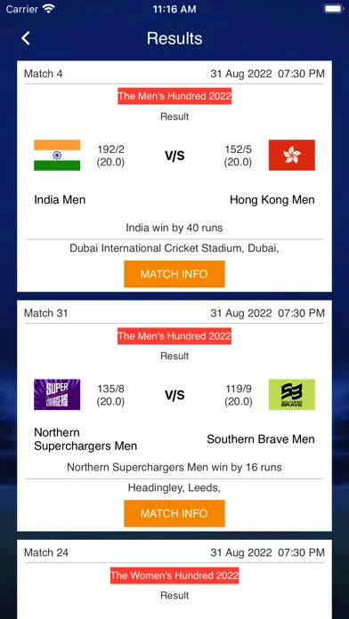 تصاویر Live Cricket Score - Live Line