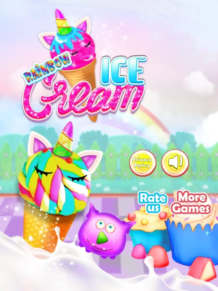 Скриншоты Rainbow Ice cream Popsicle iPad 