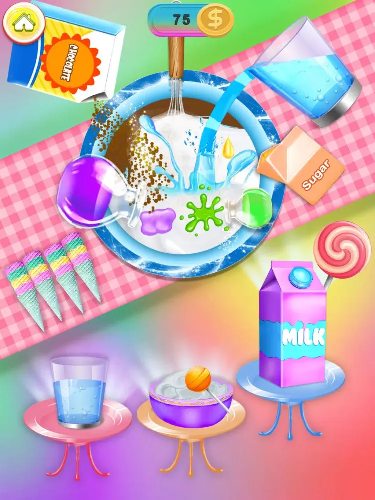 Скриншоты Rainbow Ice cream Popsicle iPad 