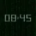 Hacker Clock - Green Matrix