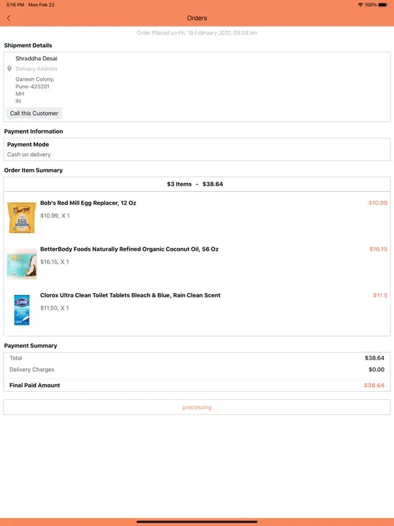 Tangkapan layar Haiti Super Market Vendor iPad 
