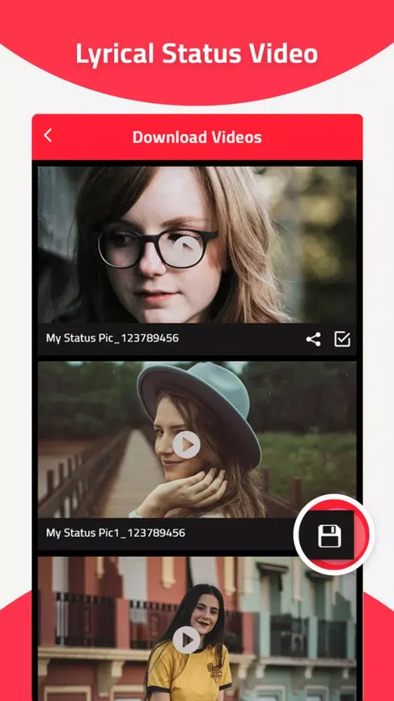 Ảnh chụp màn hình của Lyrical Video Maker lite