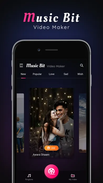 Tangkapan layar MusicBit - Music Video Maker