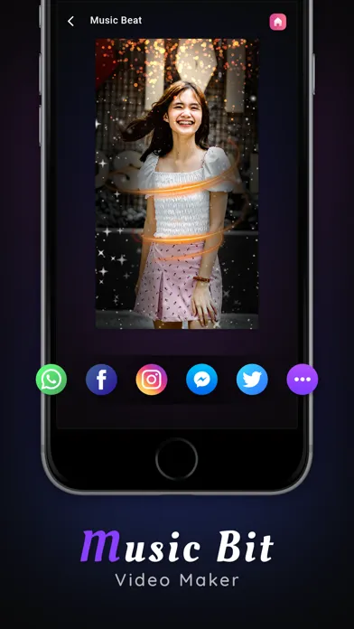 Tangkapan layar MusicBit - Music Video Maker