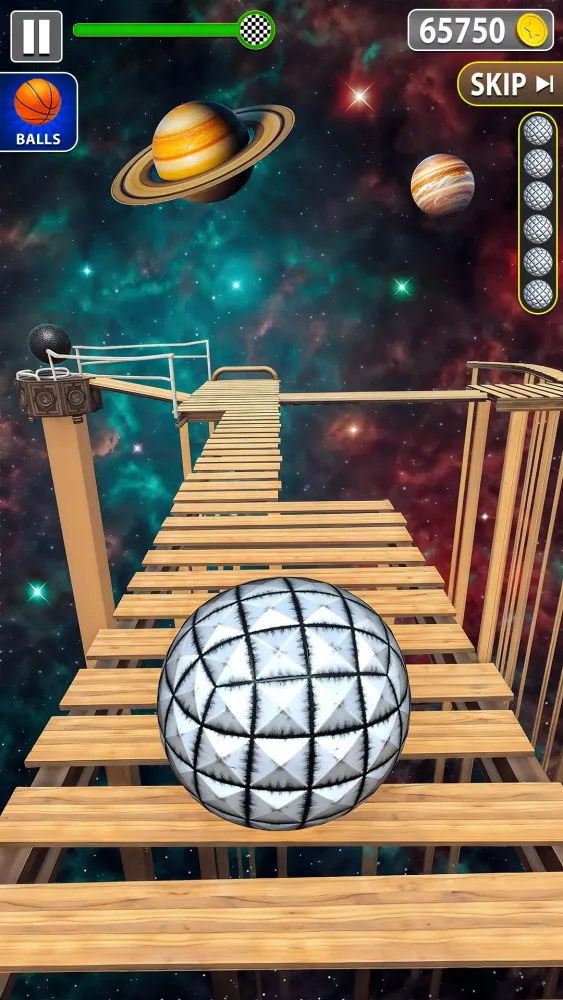 Tangkapan skrin Rollance Sky Rolling Ball Game