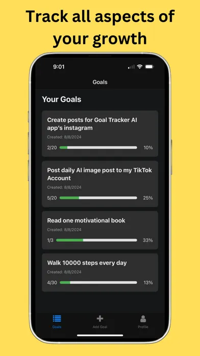 صور Goal Tracker - Aimly
