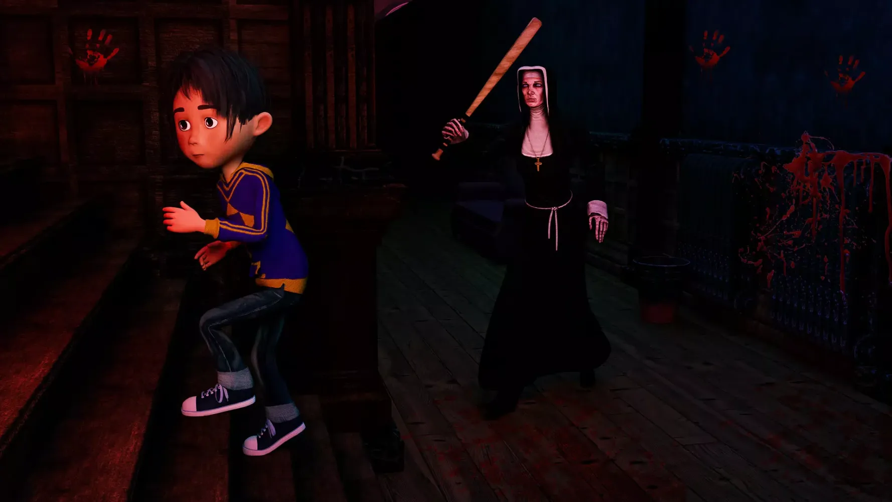 Scary Granny Simulator Game 3D Screenshots