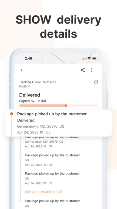 صور Package Delivery Tracker App