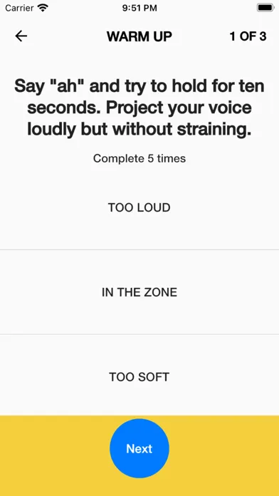 Loud and Clear Voice Fitness سکرین شاٹس