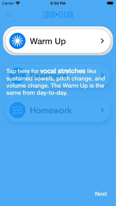 Loud and Clear Voice Fitness سکرین شاٹس