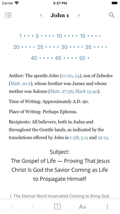 Capturas de tela do Holy Bible Recovery Version