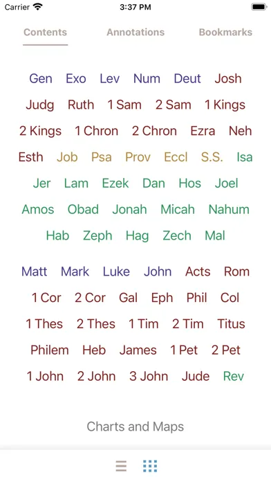 Capturas de tela do Holy Bible Recovery Version