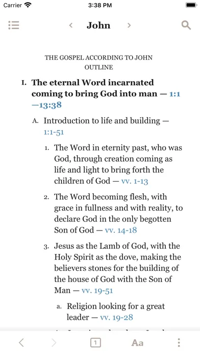 Capturas de tela do Holy Bible Recovery Version