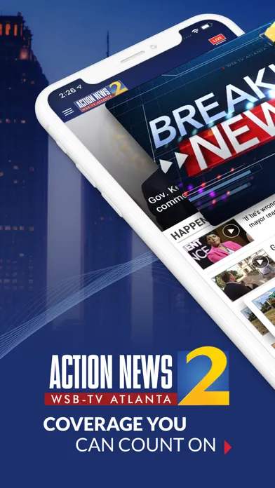 Capturas de tela do WSB-TV News