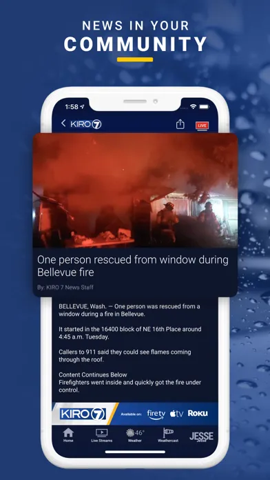 Zrzuty ekranu KIRO 7 News App- Seattle Area