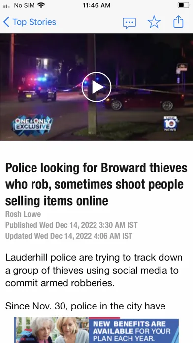 Captures d'écran de Local 10 - WPLG Miami