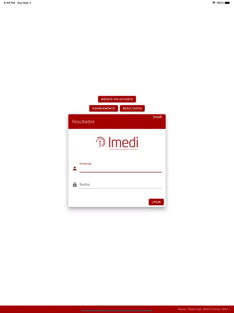 Ảnh chụp màn hình của Imedi Mobile iPad 