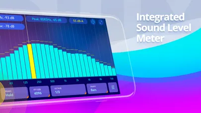 ภาพหน้าจอของ Audio spectrum analyzer EQ Rta